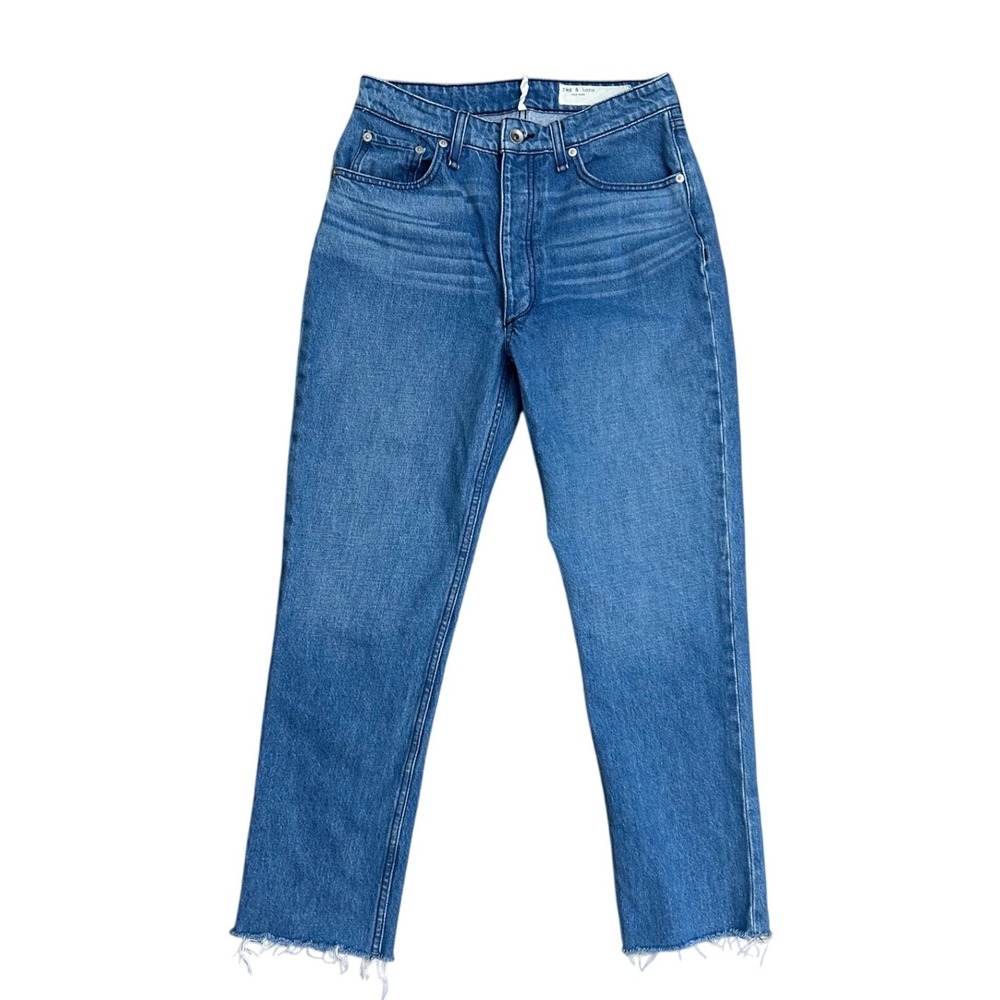 rag & bone Women's Straight Leg Jeans - Medium Blue
